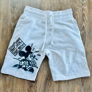 MICKEY MOUSE Punk men’s sweatpants shorts protest vintage